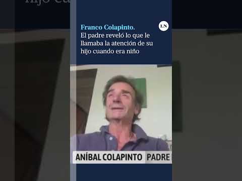 Franco Colapinto: el padre reveló lo que le llamaba la atención de su hijo cuando era niño