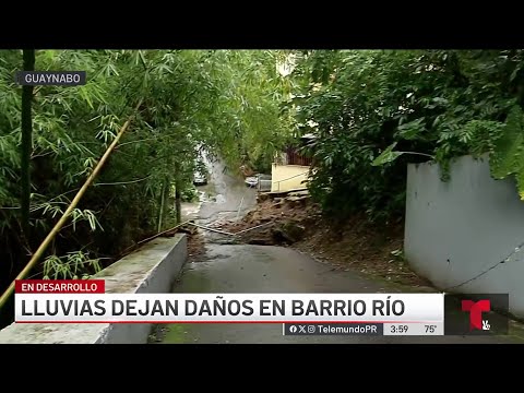Reportan deslizamientos de terreno en Guaynabo
