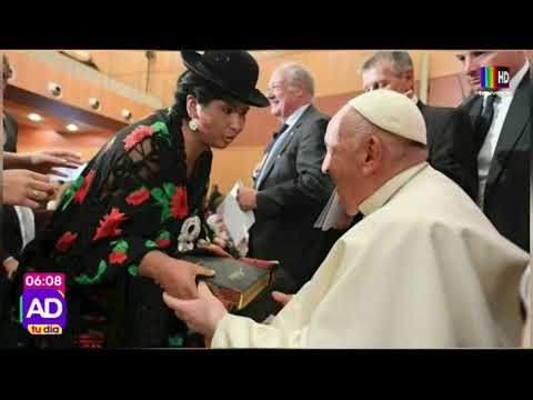 Eva Copa, alcaldesa de El Alto, visitó al Papa