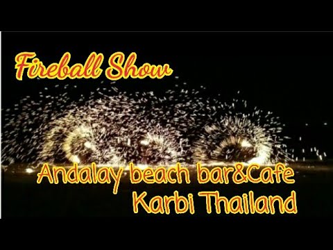 ควงกระบองไฟFireballshow@Anda