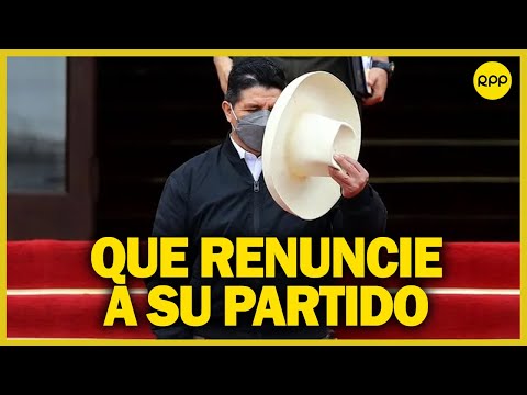 Pedido de renuncia a Perú Libre: “Hay un conflicto de Castillo con su partido”