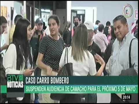 20042023   SUSPENDEN AUDIENCIA DEL GOBERNADOR CAMACHO POR EL CASO CARRO BOMBERO   BOLIVIA TV
