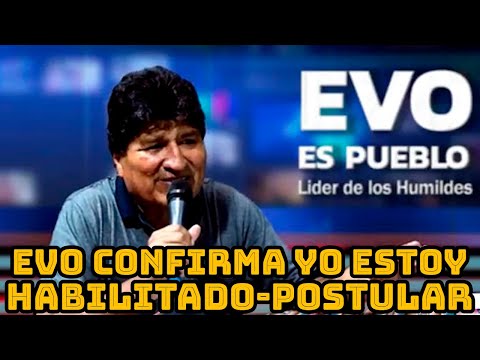 EVO MORALES ANUNCIA QUE SE TIENE QUE HACER RESPETAR LA CONSTITUCIÓN EN BOLIVIA..