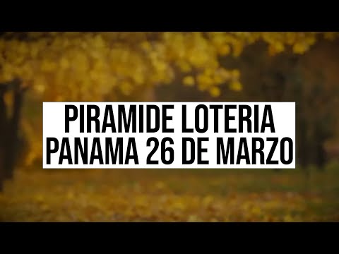 Pirámides de la suerte para el Domingo 26 de Marzo 2023  Lotería de Panamá