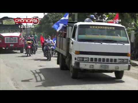 Motociclistas en Matiguás realizan caravana por la paz y el amor - Nicaragua