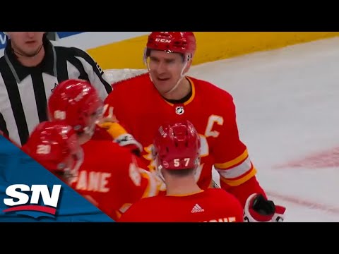 Flames Backlund Finishes Off The Rush With A Silky Smooth Backhand Tap-In