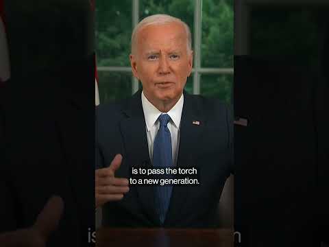 Biden Says It’s Time for New Generation in Oval Office Speech