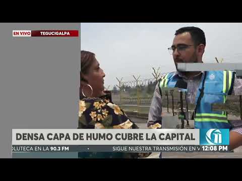 Una inmensa bruma causada por los incendios, cubre los cielos de la capital de Honduras