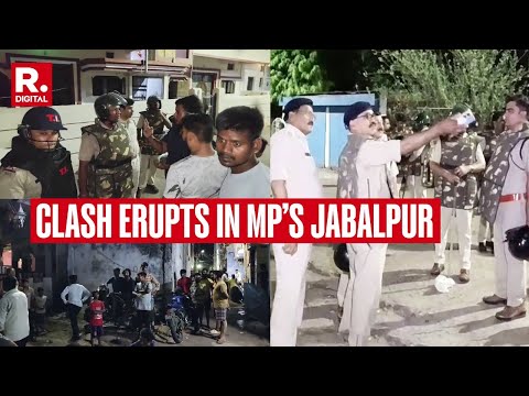 Clash Erupts in MP’s Jabalpur | Stone Pelting and Vandalism Prompt Heavy Police Presence