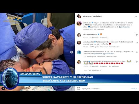 Ximena Navarrete y su esposo dan  bienvenida a su segundo hijo