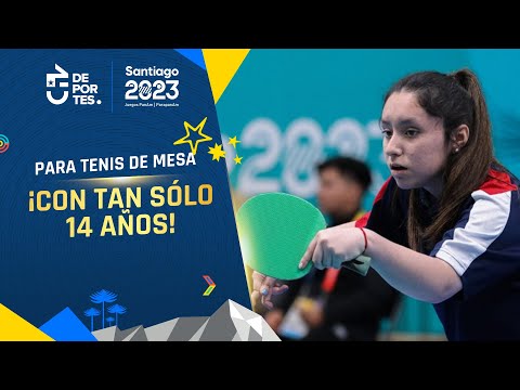 ¡INCREÍBLE TRIUNFO! Florencia Pérez vence a Brasil y suma oro en para tenis de mesa - Santiago 2023