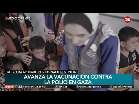 MEDIO ORIENTE | Avanza la vacunación contra la polio en Gaza