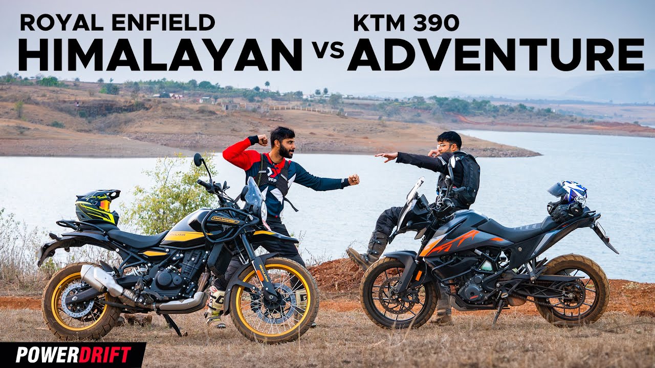 Royal Enfield Himalayan vs KTM 390 Adventure: The best sub 500cc ADV bike is? | 4K | PowerDrift