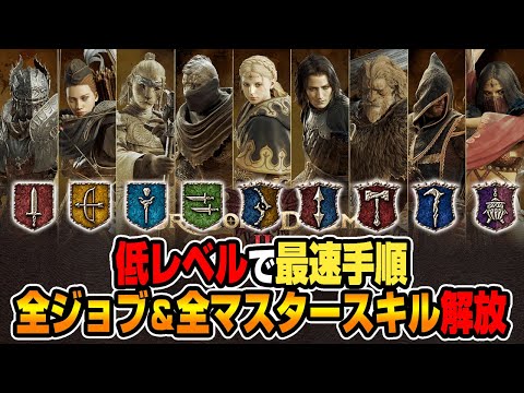 可能な限り低レベルで全ジョブ＆全マスタースキル解放してみた【ドラゴンズドグマ2】