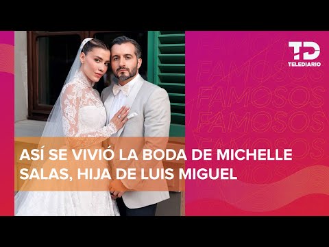 Revelan FOTOS OFICIALES de la boda de Michelle Salas y Danilo Díaz