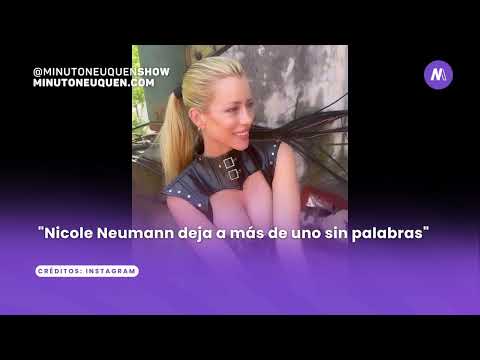 Nicole Neumann se luce con un look increíble.