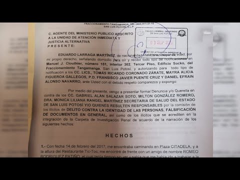 Nueva denuncia contra Mónica Rangel, por delitos contra la identidad y falsificación de documentos.
