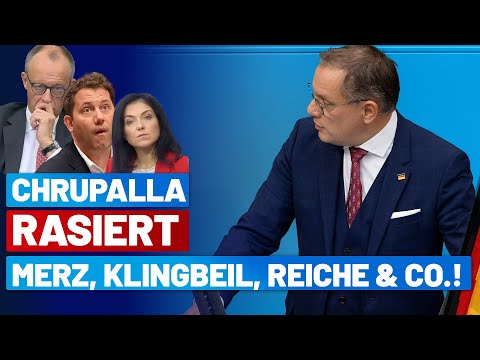 Chrupalla rasiert die Merz, Klingbeil, Reiche & Co.!  -Tino Chrupalla- AfD-Fraktion im Bundestag
