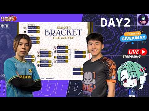【クラクラ】Full WoD Cup Main Event DAY2 日本語配信⛰4つのクランがChampion目指してGOOO!!🏆本日もGiveawayもあります🎁|clash of clans