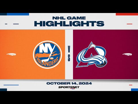 NHL Highlights | Islanders vs. Avalanche - October 14, 2024