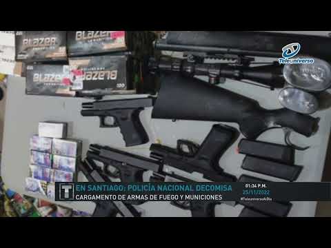 PN de Santiago decomisa una gran cantidad de armas de fuego y municiones