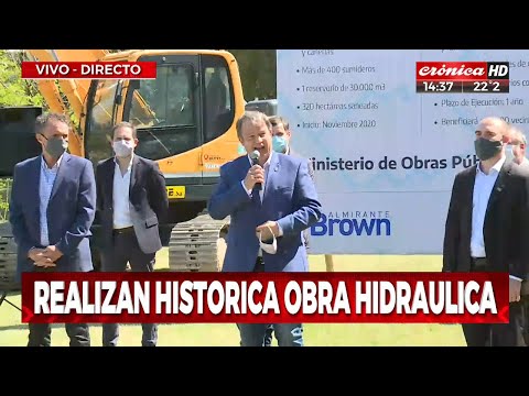 Realizan histórica obra hidraulica