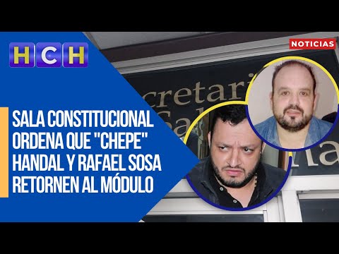 Sala Constitucional ordena que Chepe Handal y Rafael Sosa retornen al módulo de mínima seguridad