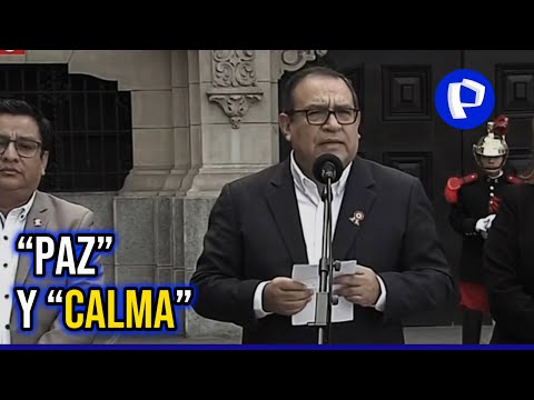 ‘Toma de Lima’: Alberto Otárola hace un llamado a la “paz” y “calma”