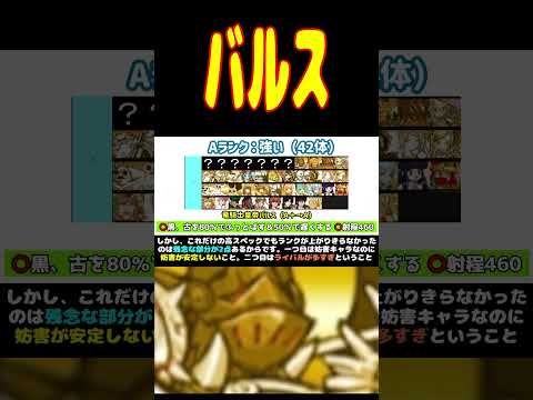 バルスのTier #にゃんこ大戦争 #Tier表 #shorts #バルス