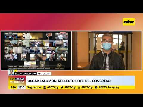 Óscar Salomón, reelecto Pdte  del congreso