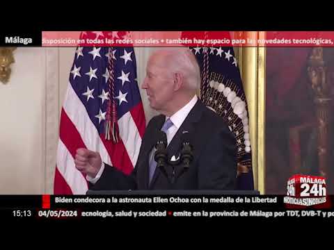 Noticia - Biden condecora a la astronauta Ochoa con la medalla de la Libertad