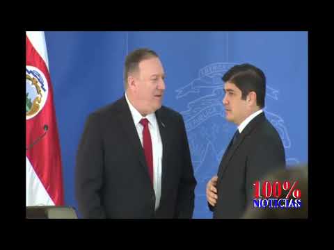Costa Rica recibe al Secretario de Estado de Estados Unidos Mike Pompeo