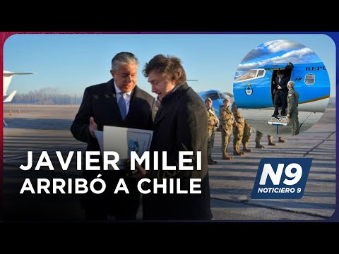 JAVIER MILEI ARRIBÓ A CHILE - NOTICIERO 9