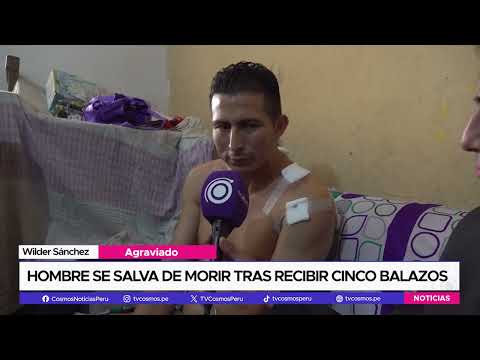 Trujillo: Hombre se salva de morir tras recibir cinco balazos