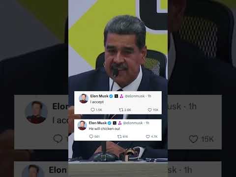 Venezuela's President Maduro bizarrely challenges Elon Musk to cage fight