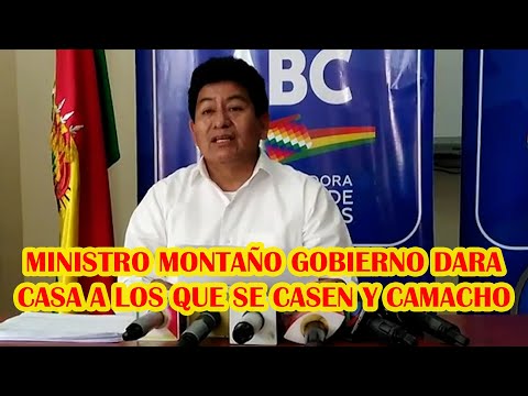 MINISTRO MONTAÑO SE CONSTRUIRAN 3780 CASAS EN SANTA CRUZ Y SE SEGUIRA PINTANDO DE AZUL ...