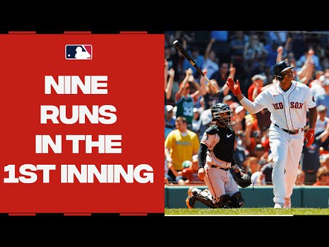 Red Sox score NINE RUNS in 1st inning vs. Yankees