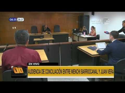 Audiencia de conciliación entre Menchi Barriocanal y Juan Vera