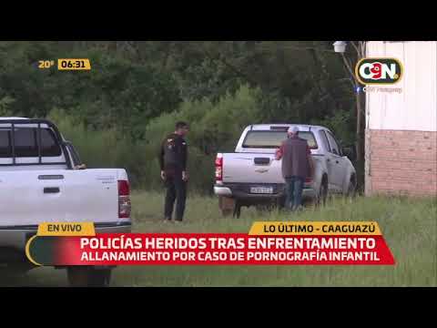 Caaguazú: Dos policías heridos tras enfrentamiento