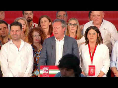 Juan Espadas asume la derrota socialista y anuncia una oposición útil y de Estado