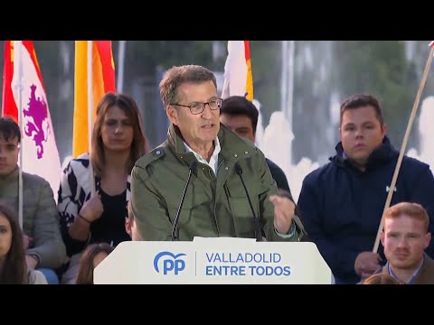 Feijóo presenta al PP como único reducto constitucionalista y apela al votante del PSOE