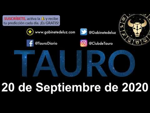 Horóscopo Diario - Tauro - 20 de Septiembre de 2020