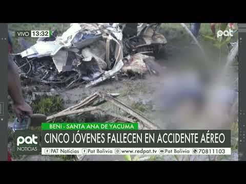 Cinco jóvenes fallecen en accidente aéreo