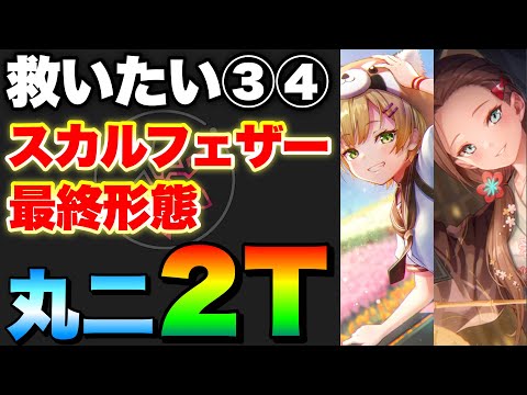 【ヘブバン チャート完全記載】救いたい『丸ちゃん＆二以奈』異時層スカルフェザー最終形態 完全3凸無し2ターン瞬殺！自由枠アリ【ヘブンバーンズレッド】【heaven burns red】
