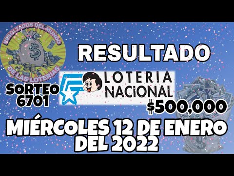 RESULTADO LOTERÍA NACIONAL SORTEO #6701 DEL MIÉRCOLES 12 DE ENERO DEL 2022 /LOTERÍA DE ECUADOR/