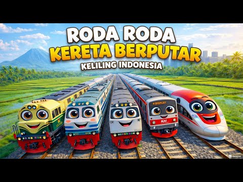 🎶 Roda-Roda Bis Berputar versi Kereta 🚍 Lagu Anak Lucu