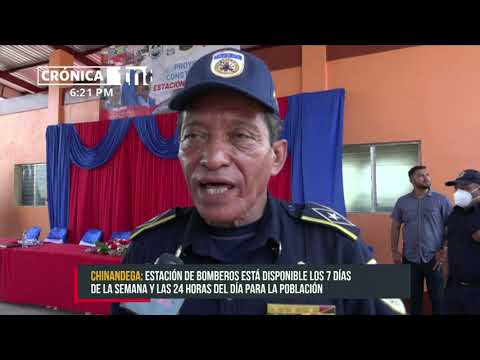 Inauguran estación de bomberos 116 en Villanueva, Chinandega - Nicaragua