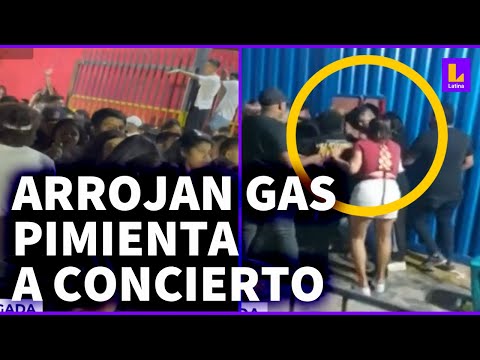 ¡Acaba en caos! Arrojan gas pimienta en concierto de salsa en Comas