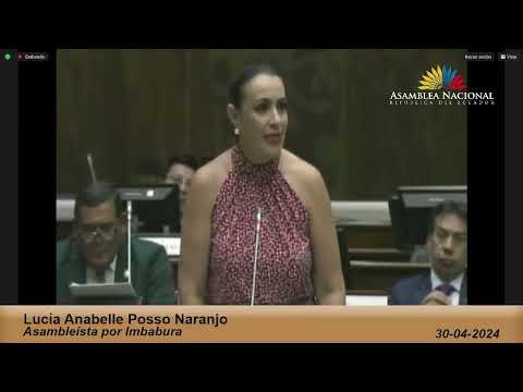 Asambleísta Lucía Posso -  Sesión 919 - #JuicioPolítico