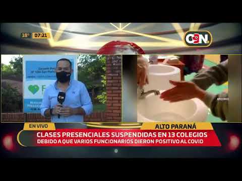 Clases presenciales están suspendidas en 13 colegios de Alto Paraná